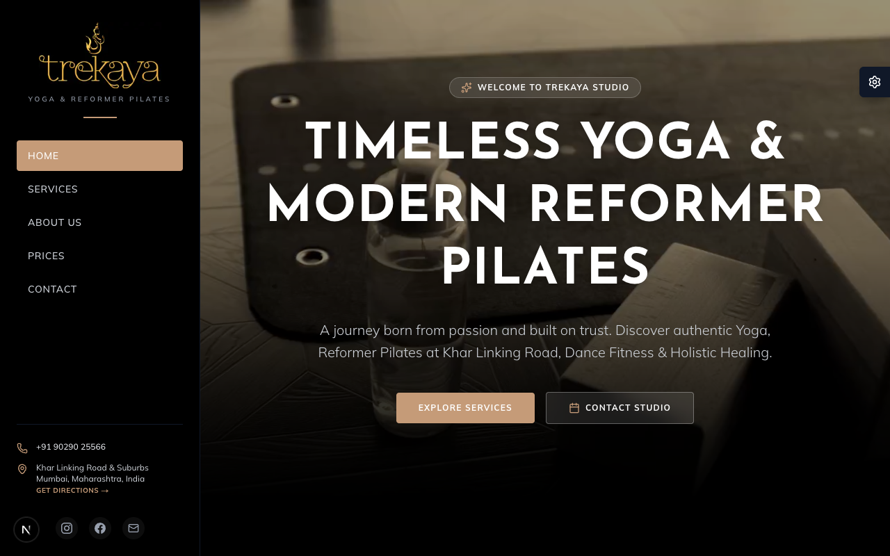 Trekaya Homepage Preview